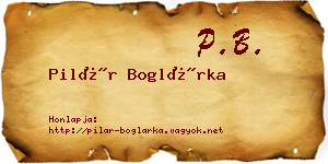 Pilár Boglárka névjegykártya