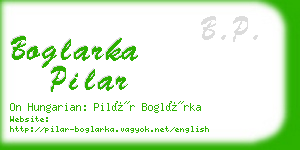 boglarka pilar business card